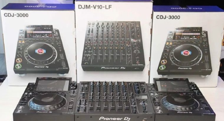 Pioneer CDJ-3000, Pioneer DJM-A9, Pioneer DJM-V10-LF, Pioneer DJM-S11