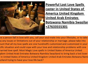 Genuine caster with guaranteed lost love spells +27633555301