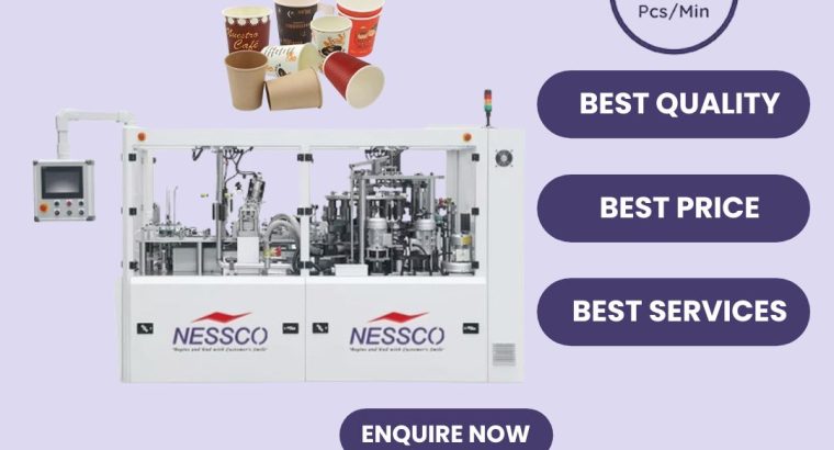 Nessco Fully Automatic Paper Cup Machine: Enhance Production